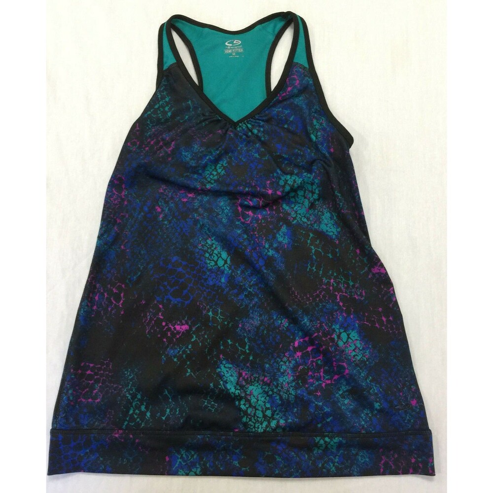 CHAMPION WOMENS ATHLETIC TANK TOP WITH BUILT BRA SIZE M